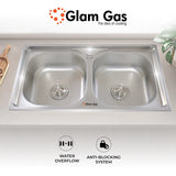 Glam Gas Sink F-02 | Stainless steel sink | Kitchen Sink | Double Kitchen Bowl | Kitchen Basin