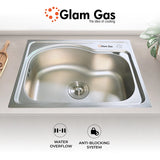 Glam Gas Sink F-10 | Stainless steel sink | Kitchen Sink | Single Kitchen Bowl | Kitchen Basin
