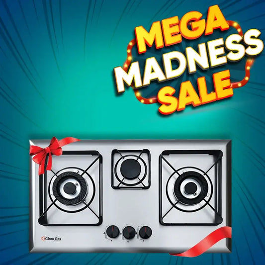 D-Cut Built-in Hob | 3 Burner Stainless Steel Hob in Pakistan