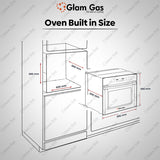 Glam Gas Bake-Up Electric | Glam Gas Oven | Built in Oven | Electric Oven