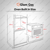 Glam Gas Black Forest Electric | Glam Gas Oven | Built in Oven | Electric Oven