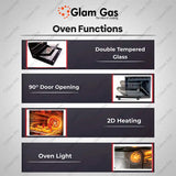 Glam Gas Built-in Oven A68-SF3 – 88L Large Capacity Oven | Glam Gas Oven | Built in Oven | Electric Oven