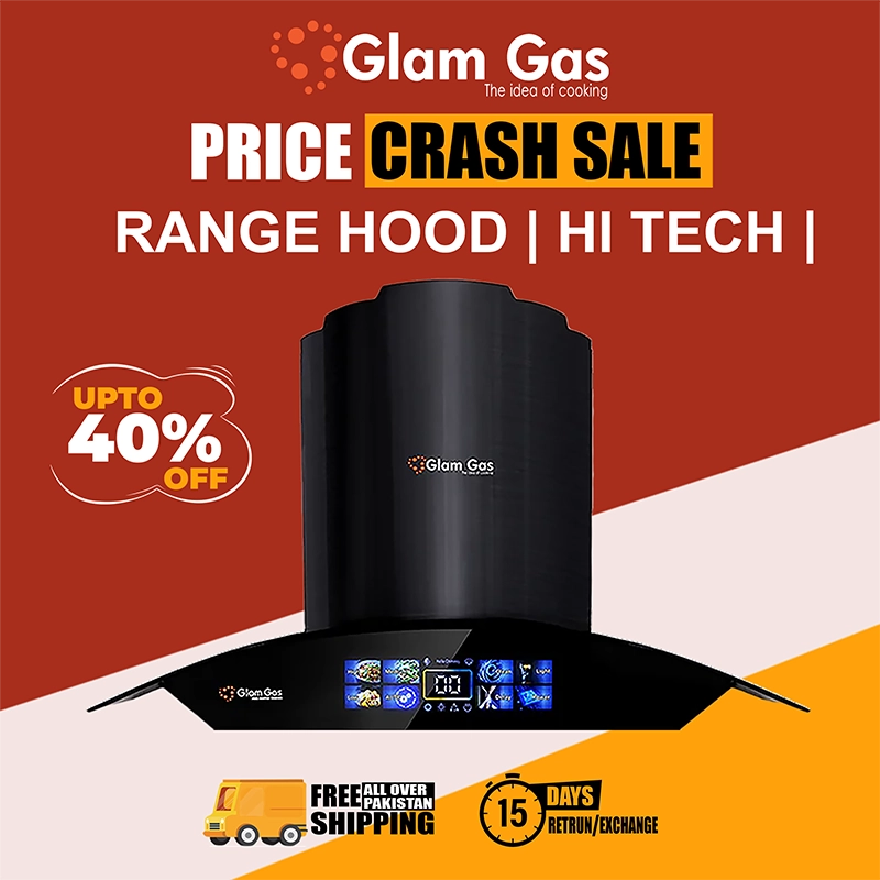 Glam Gas Range Hood | Hi Tech | Kitchen Hood | Chimney