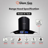 Glam Gas Range Hood | Hi Tech | Kitchen Hood | Chimney