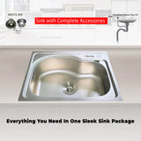 Sink F-10 | Stainless steel | Kitchen Sink | Single Kitchen Bowl