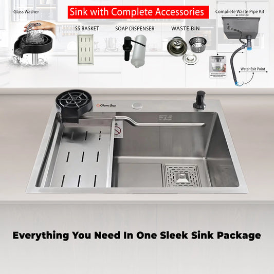 Glam Gas Sink-Lifestyle 11 | Stainless steel sink | Kitchen Sink | Single Kitchen Bowl | Kitchen Basin
