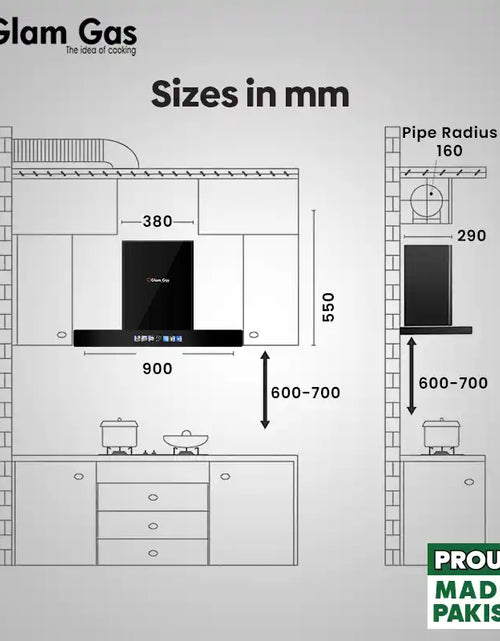 Load image into Gallery viewer, Thunder-11 T-Shaped Range Hood (75, 90cm)
