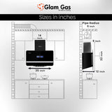 Glam Gas Range Hood | Windy-12 | Kitchen Hood | Chimney