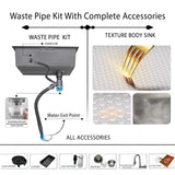 Life Style 11-12 Textured Kitchen Sink | PVD Black Finish | Double Bowl Stainless Steel Sink