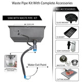 Double bowl stainless steel kitchen sink for modern kitchens, durable and deep