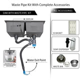 Glam Gas Sink-Lifestyle 12 Glass | Stainless steel sink | Kitchen Sink | Double Kitchen Bowl | Kitchen Basin