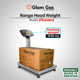 Glam Gas Range Hood | Thunder-12 | Kitchen Hood | T shape Chimney | 75,90 cm