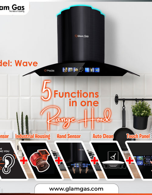 Load image into Gallery viewer, Just A Few Click To Buy Now Range Hood Wave | Glamgas Range Hood Wave.
