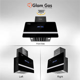 Glam Gas Range Hood | Windy-12 | Kitchen Hood | Chimney