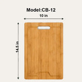 Glam Gas Premium Bamboo Cutting Board – BPA Free Eco-Friendly Kitchen Board Pakistan