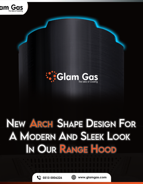 Load image into Gallery viewer, Glam Gas Range Hood G-12 Black | Custom Range Hood Online Shop Now in.
