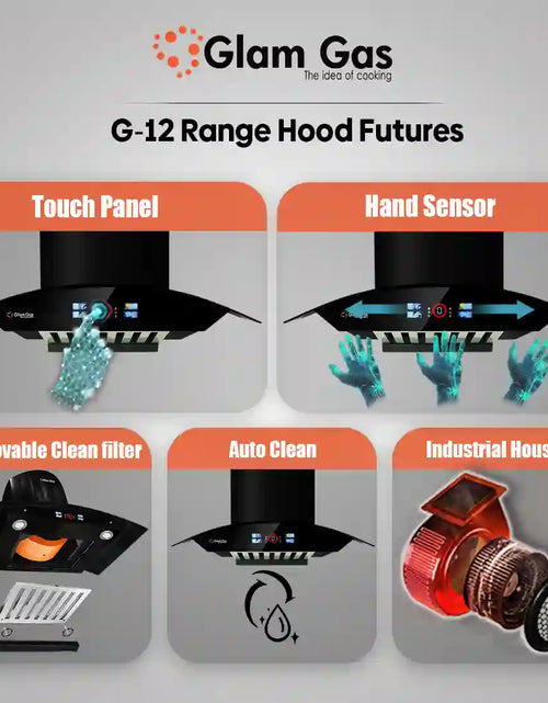 Load image into Gallery viewer, Glam Gas Range Hood | G-12 | Kitchen Hood | Chimney

