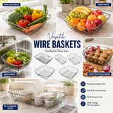Glam Gas Versatile Kitchen Wire Basket Multi-Purpose Steel Storage Vegetable Fruit Drain Pakistan
