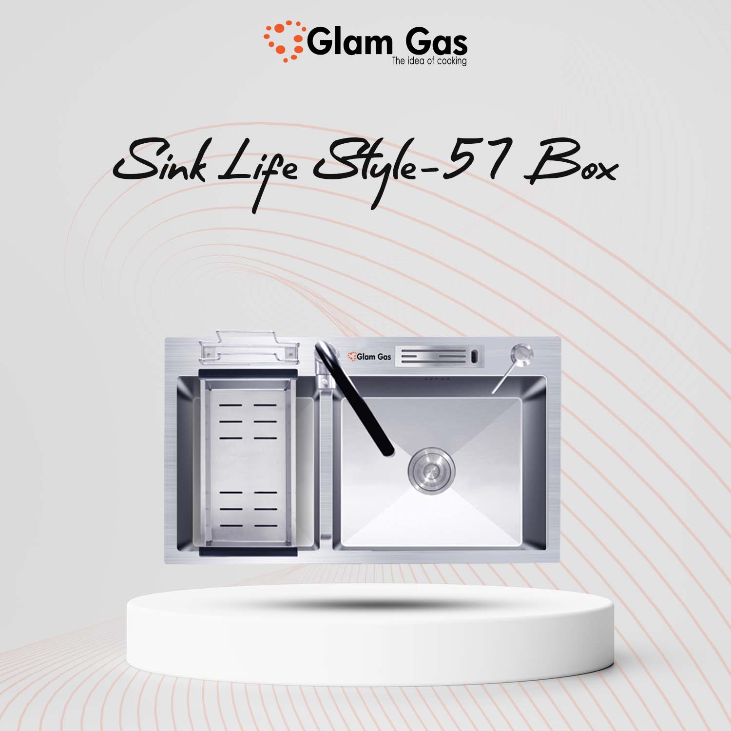Buy Now Glamgas Life Style 57 Box | Built In Kitchen Sink Price in Pak