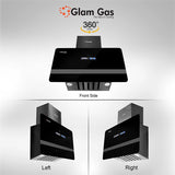 Glam Gas Range Hood | Orbit-12 | Kitchen Hood | Chimney