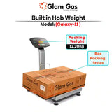 Glam Gas Hob | Galaxy | Stainless Steel | 3 Big Burner | Kitchen Stove | Gas Stove