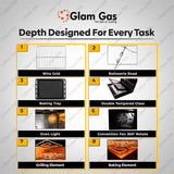 Glam Gas Black Forest Electric | Glam Gas Oven | Built in Oven | Electric Oven