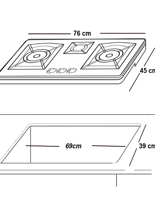 Load image into Gallery viewer, Glamgas GG-10-S Brass Hob Buy Now Built In Oven Hobs Price in Pakistan
