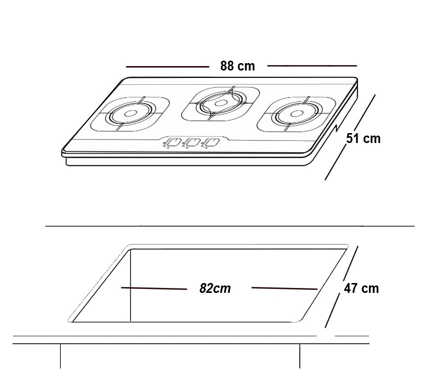 Buy Now Glamgas Galaxy-11 Hob | Built-In Oven And Hobs At Low Price Pk