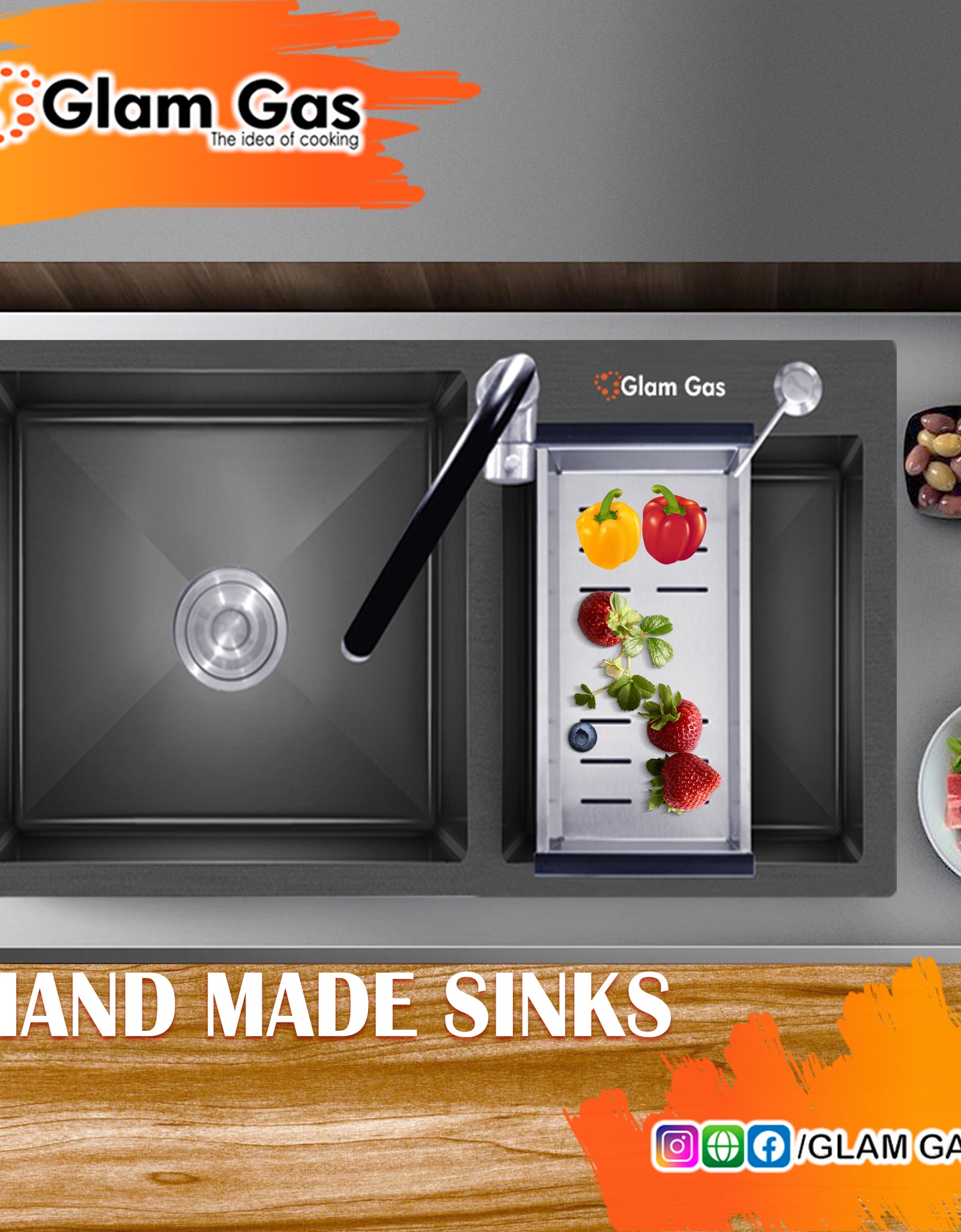 Glamgas LIFE STYLE 12 BK | Kitchen Sink-Pricein Pakistan Online BuyNow