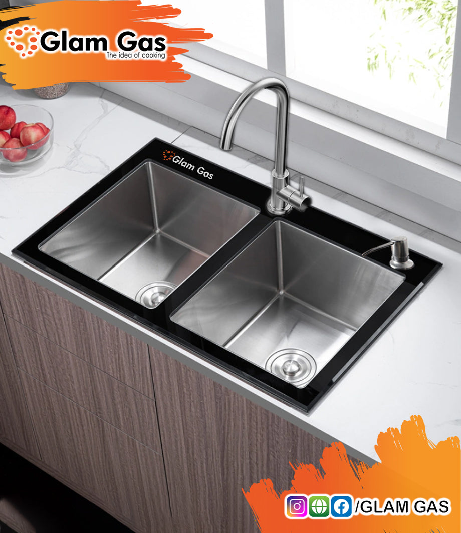 Products Glam Gas Life Style 12 Glass | Built In Kitchen Sink Pakistan