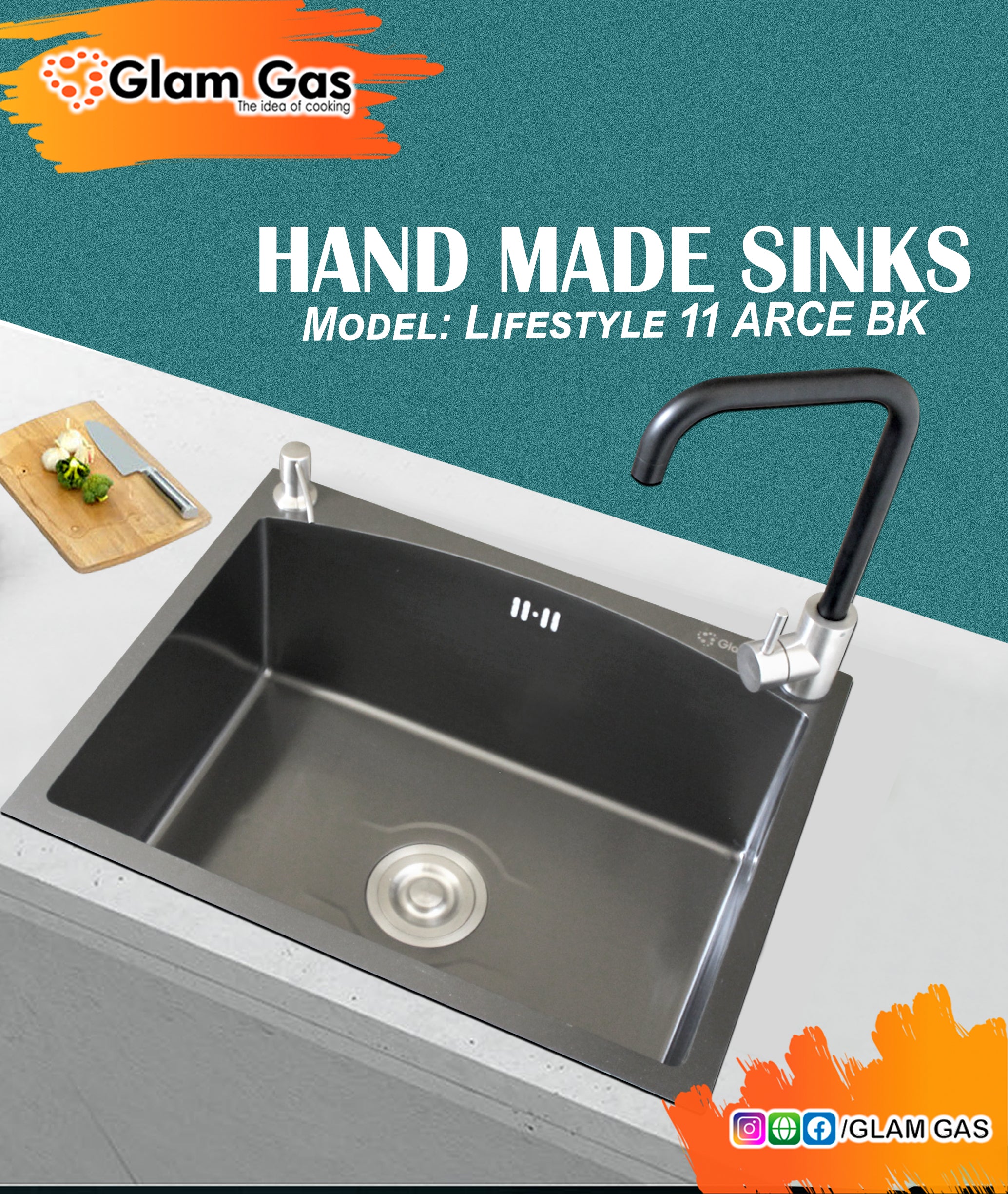 Buy Now Lifestyle 11 Arce BK | Stylish Kitchen Sink in Pakistan Price.