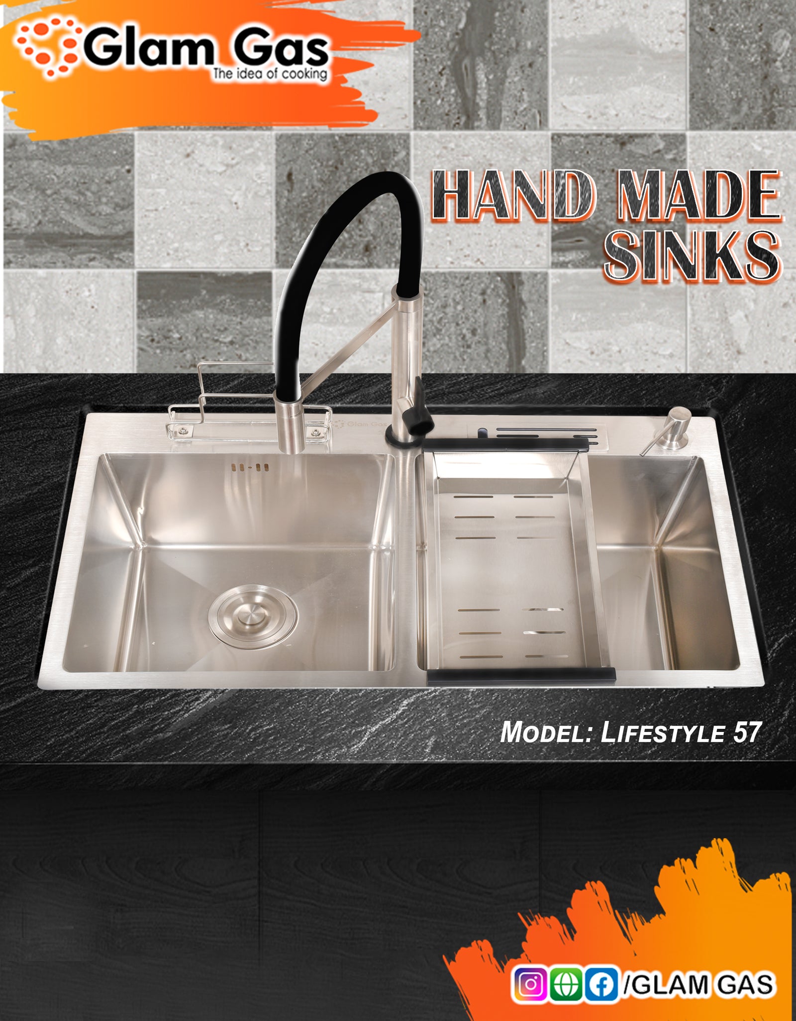 Glamgas Buy Now Life Style 57 | Glam Gas Sink Lowest Price in Pakistan