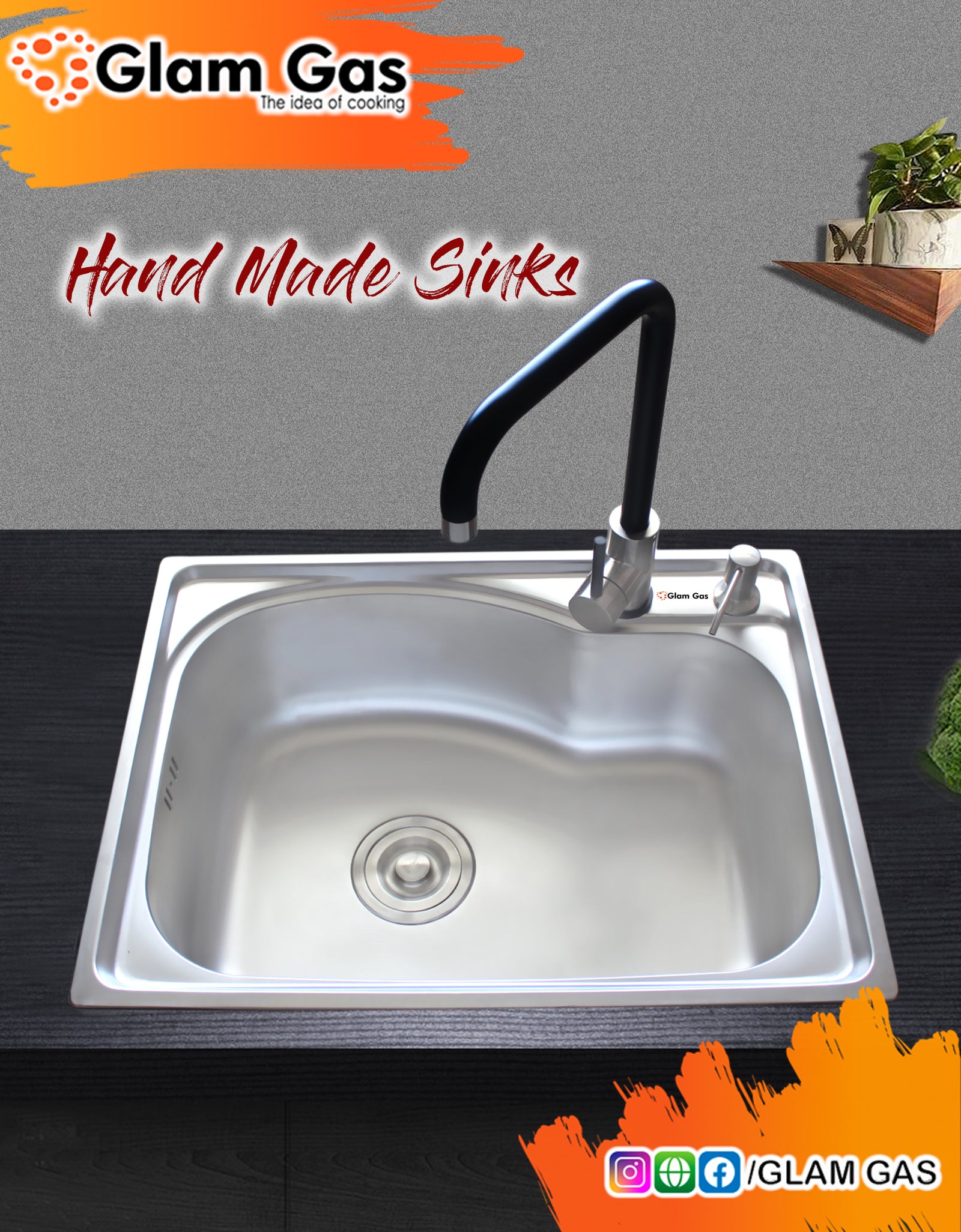 Buy Glam Gas F-10 | Kitchen Sink  best kitchen basin In Karachi price 